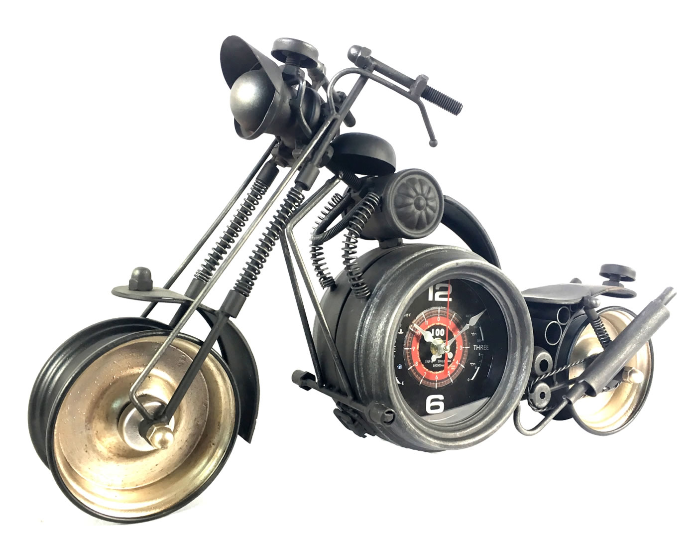 Motorcycle Clock - black - Portman Studios