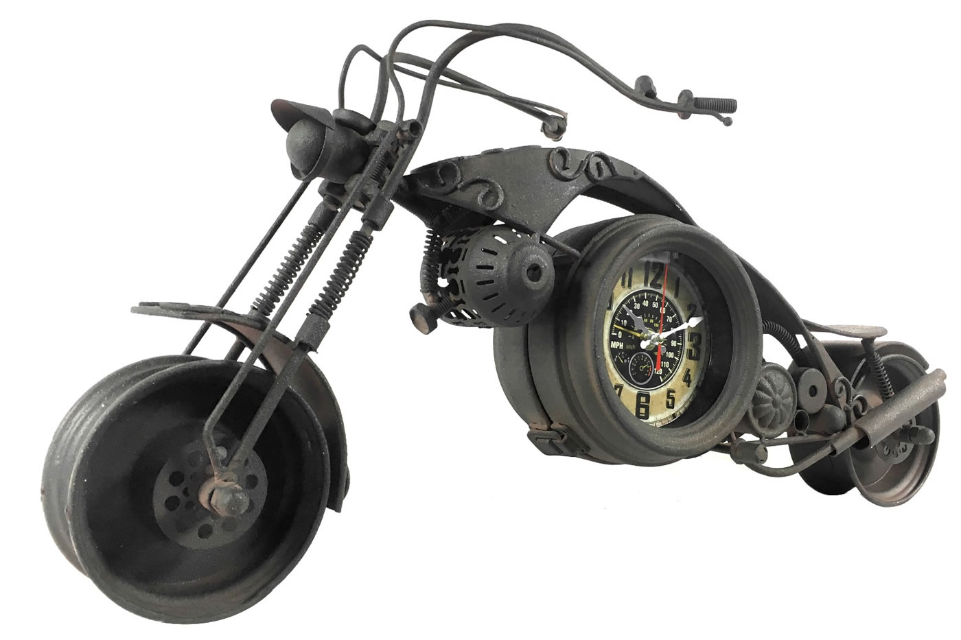 Motorcycle Clock - black - Portman Studios