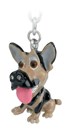 German Shepherd Keychain Charm Little Paws by Goodbead New Stock Discontinued 